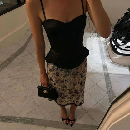 Sexy Backless Bandage Vest Women Fashion Solid Slim Sleeveless Single Breasted Sling Tops Female 2026 Spring Summer Lady Top
