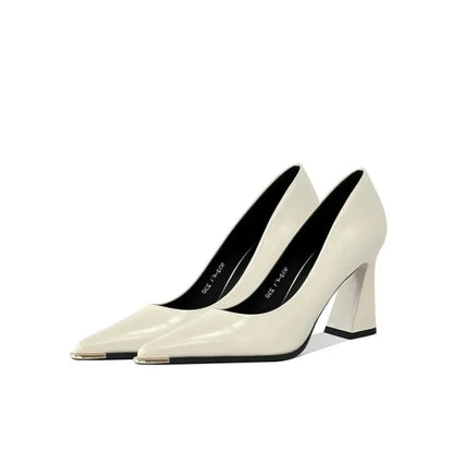 Retro Pointed Toe High Heels Women's 2025 Spring and Autumn New Versatile Professional Single Shoes