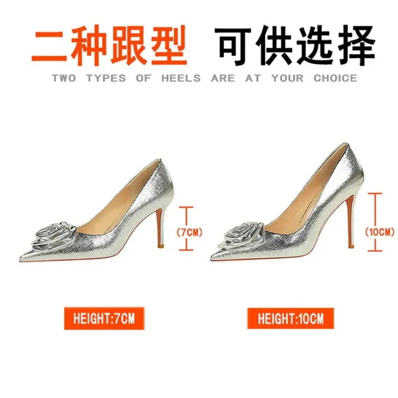 Luxury Designer Women Shoes New Fashion Patent Leather Pointed Tip High Heels for Woman Elegant France Casual Shoe Zapatos Mujer