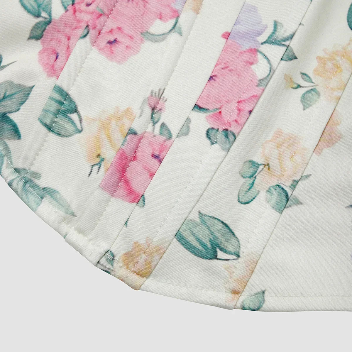Women Floral Top Sexy Spicy Girl Tank Top Low cut Open Back Flower Wrapped Chest Diamond Fish Bone Strap Waist Vest Tank Top Y2K