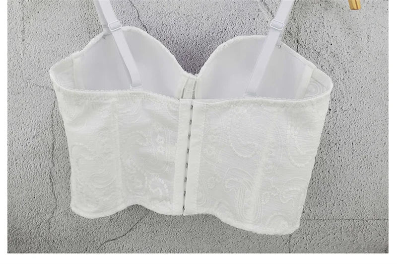 Visivane Sexy Club Cropped Shirt Woman Clothes Camis Shaper Tank Top Women Corset Blusas Roupas Femininas Bra Ladies Tops y2k