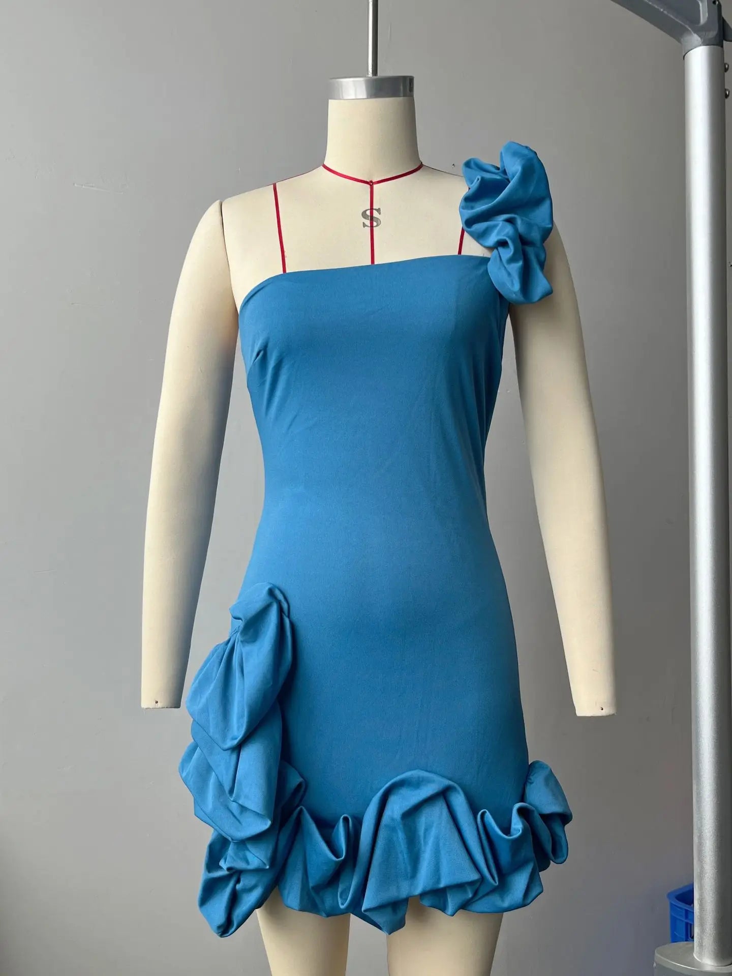 Women's One Shoulder Bodycon Package Hip Party Dress Sexy Streetwear Backless Strapless Mini Evening Dress Y2K Summer 2026 New