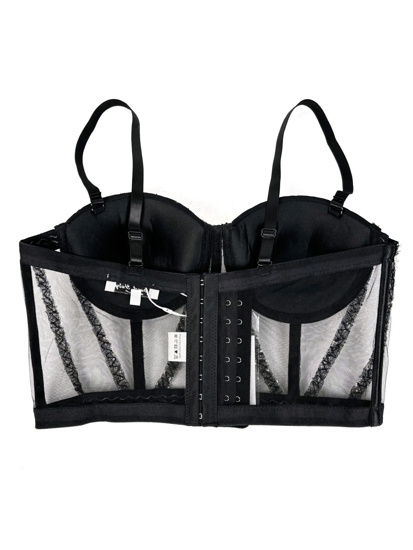 Rhinestones Female Corset Top Women Camis Nightclub Pearls Short Chest Binder Sexy Camisole Mujer Lingerie Tube Bra Debardeur