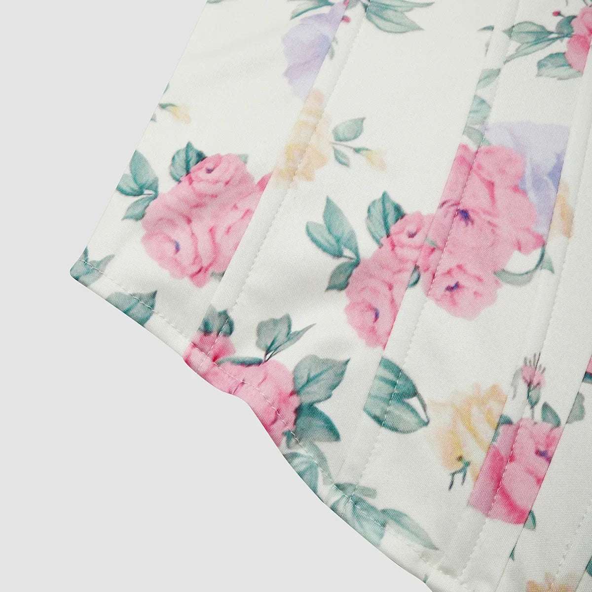 Women Floral Top Sexy Spicy Girl Tank Top Low cut Open Back Flower Wrapped Chest Diamond Fish Bone Strap Waist Vest Tank Top Y2K