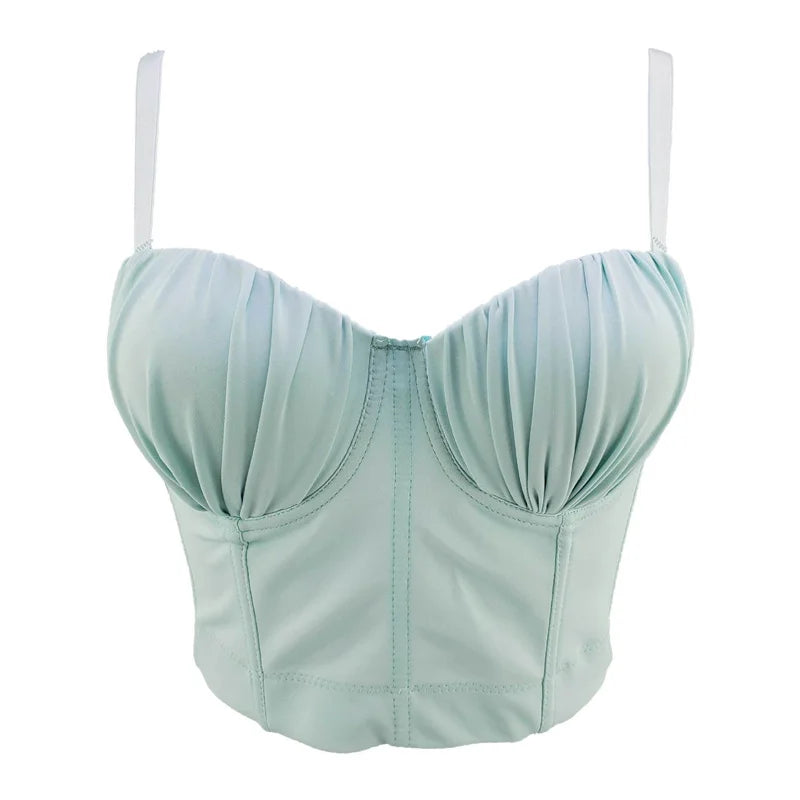 Visivane Sexy Club Cropped Shirt Woman Clothes Camis Shaper Tank Top Women Corset Blusas Roupas Femininas Bra Ladies Tops y2k