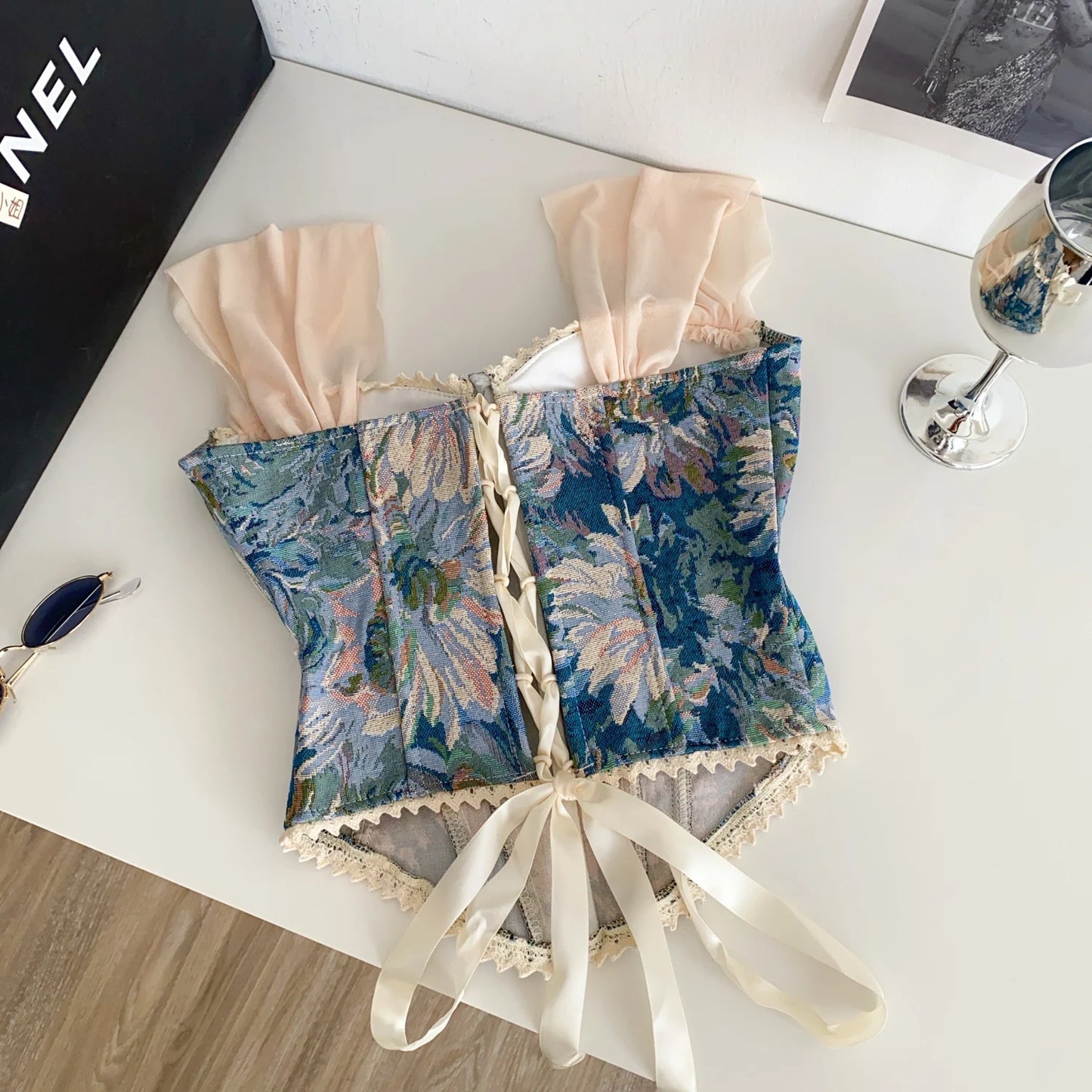 SINGREINY American Retro Print Evening Camisole Female Strap Lace Spliced Slim Top 2025 Streetwear Floral Vintage Beach Tank Top