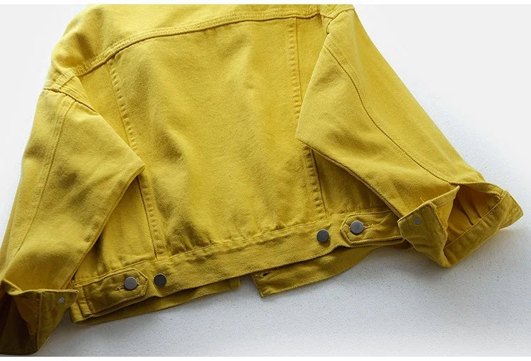 Classic Denim Jacket Women Jeans 2023 Jean Boyfriend Jackets for Women Oversize Loose Coat Veste Femme Purple White Yellow Mujer