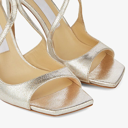 2026Ladies' Summer New Fashionable High-heeled Open Toed Sandals Square Toe Party Sexy 34-43Large Women's Shoes