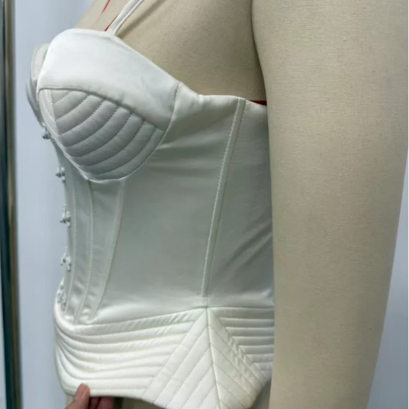 Sexy Backless Bandage Vest Women Fashion Solid Slim Sleeveless Single Breasted Sling Tops Female 2026 Spring Summer Lady Top