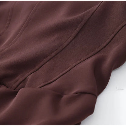 Women Sexy Square-neck Halter Mini Dress 2025 Pleated Sleeveless Backless High Waist Bodycon Dresses New Summer Lady Party Robes