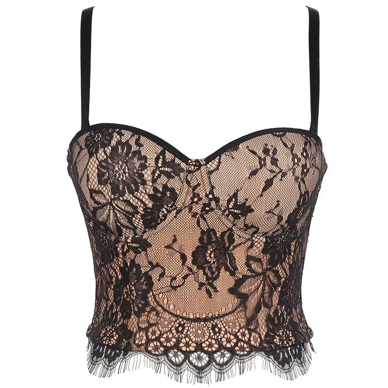 Floral Lace Lady Bustier Elegant Shaping Sexy Lace Women Corset Girls Slim Evening Wear Crops Lady Short Sweet Body Shaper Top