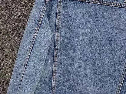 Denim Coat Women Denim Coat Turn Down Collar Single Breasted Full Sleeve Jackets Loose Casual Regular Short Jacket 2024