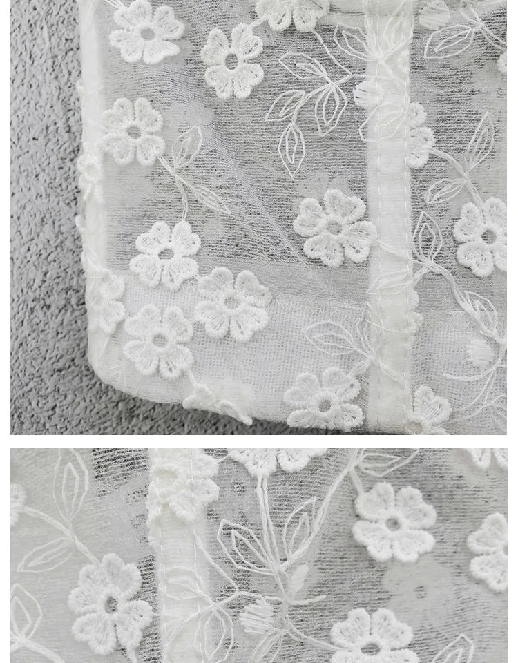 Women Crocheted 3D Lace Corset Stylish Floral Embroidery Bustier Push Up Bra Lady Tank Top Elegant Cropped Top Club Party Bralet