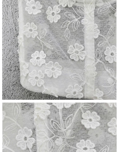 Women Crocheted 3D Lace Corset Stylish Floral Embroidery Bustier Push Up Bra Lady Tank Top Elegant Cropped Top Club Party Bralet