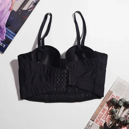 Festival Party Women Corset Top Sexy Underbust Corsets Fashion Streetwear Lingerie Gothic Bustier Crop Tops Steampunk Bustier