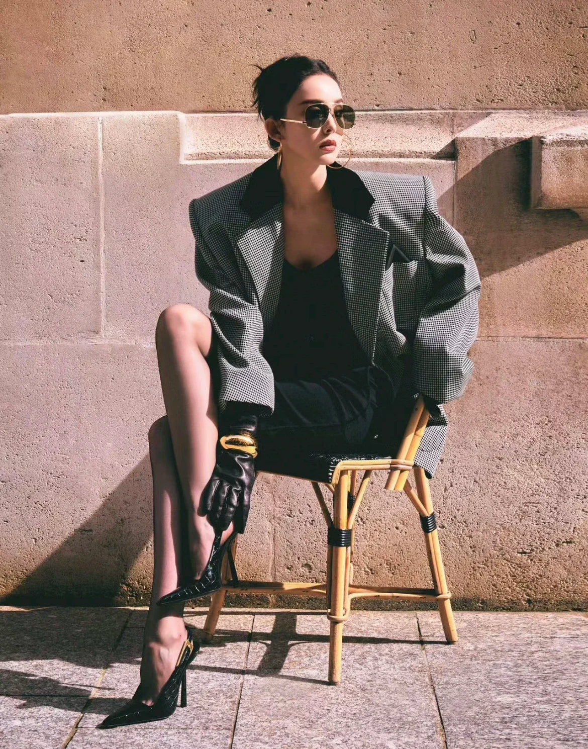 Black Pointed Toe High Heels Thin Heel Metal Cap Sandals Women's Shoes Elegant Painted Leather Sexy Fine Heel New 2025