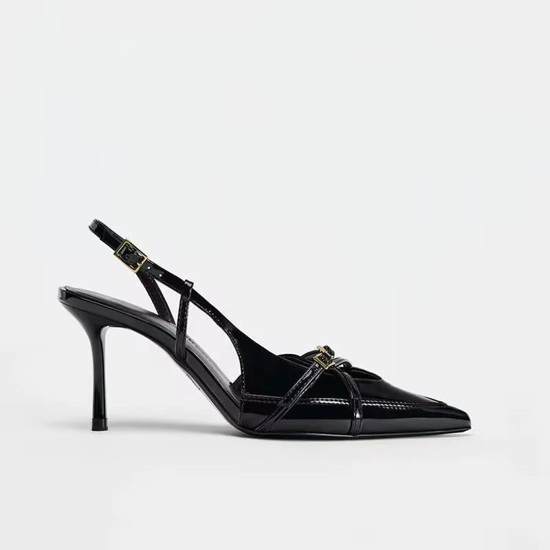 2026Summer New Luxury Women's Sandals Fashionable Color Block Stiletto Sandals Elegant Dress Party Open-Heel Women's High Heels