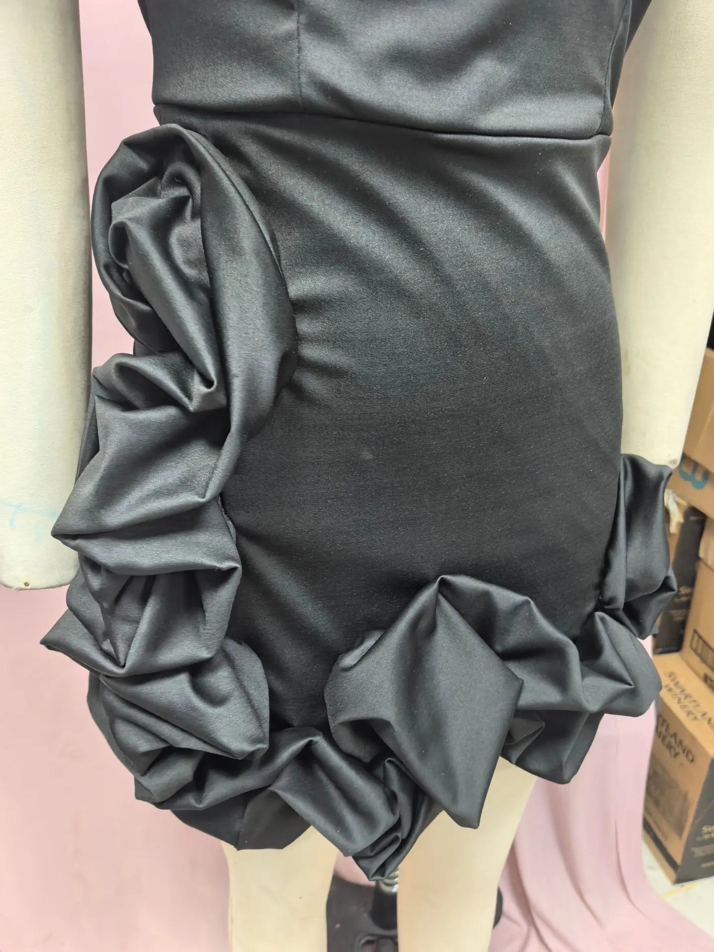 2025 Dress Women Female Clothing Fashion Elegant Evening Party New Women's Dress Waist Dress One Shoulder Tube Top Hip Skirt