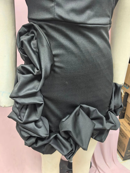 2025 Dress Women Female Clothing Fashion Elegant Evening Party New Women's Dress Waist Dress One Shoulder Tube Top Hip Skirt