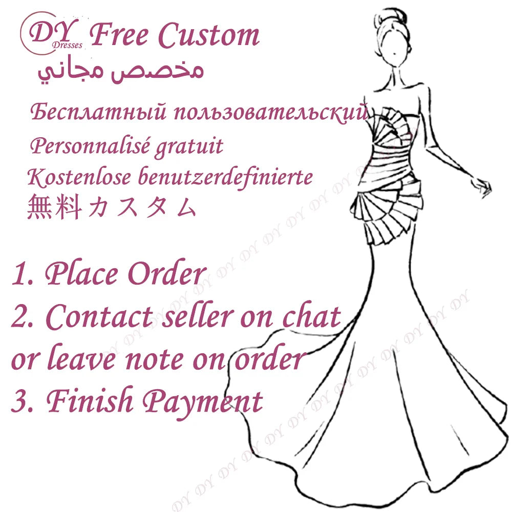 DY Elegant Pink Jacquard Strapless A-line Evening Dress Floor Length Customsied Prom Gowns Formal Occasion Vestido