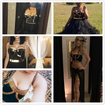 Women Tank Tops Sexy Sequined Diamond Bra Woman Clothes Push Up Bustier Club y2k Crop Top Party Ladies Corset Blusas Ropa Mujer