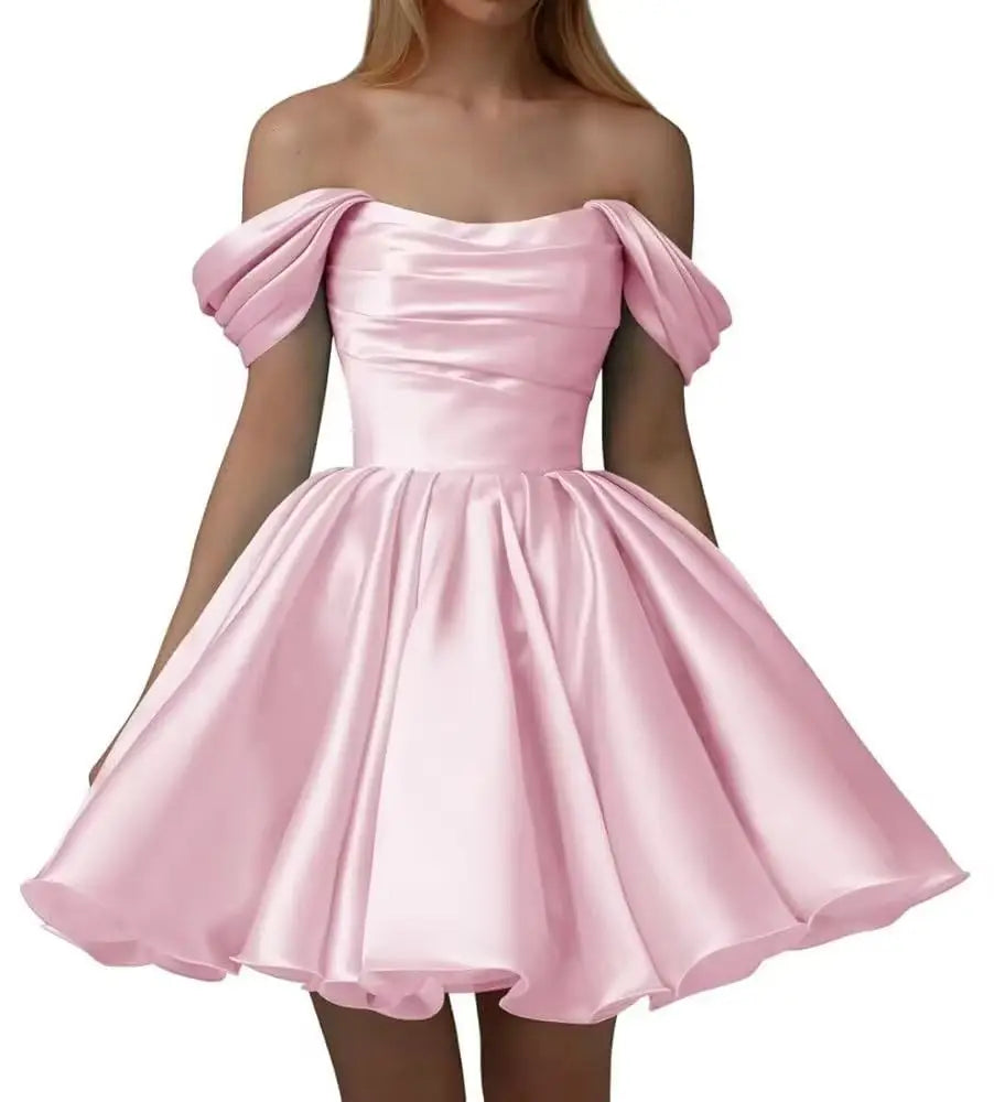 Elegant Short Wedding Dresses 2025 off the shoulder Beach Bridal Gown Formal Party Dresses Homecoming Dresses Customized 2025