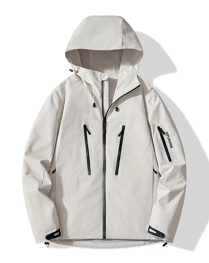 JNLN Unisex Rain Coat Hiking Camping Trekking Mountaineering Waterproof Jackets Men Women Outdoor Sporty Windproof Windbreaker