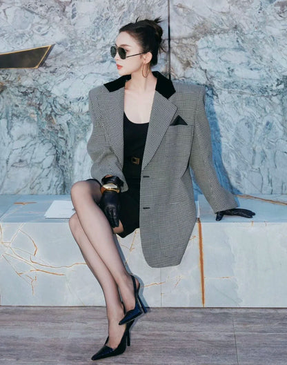 Black Pointed Toe High Heels Thin Heel Metal Cap Sandals Women's Shoes Elegant Painted Leather Sexy Fine Heel New 2025