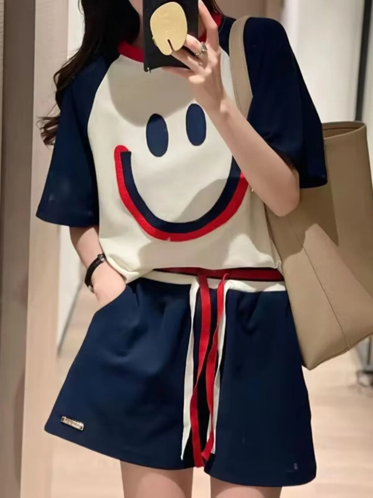 Summer 2023 plus Size Women's Fashionable Soft Style Meat Covering Two-Piece Set Street Style Cute Casual Sportswear Ensemble