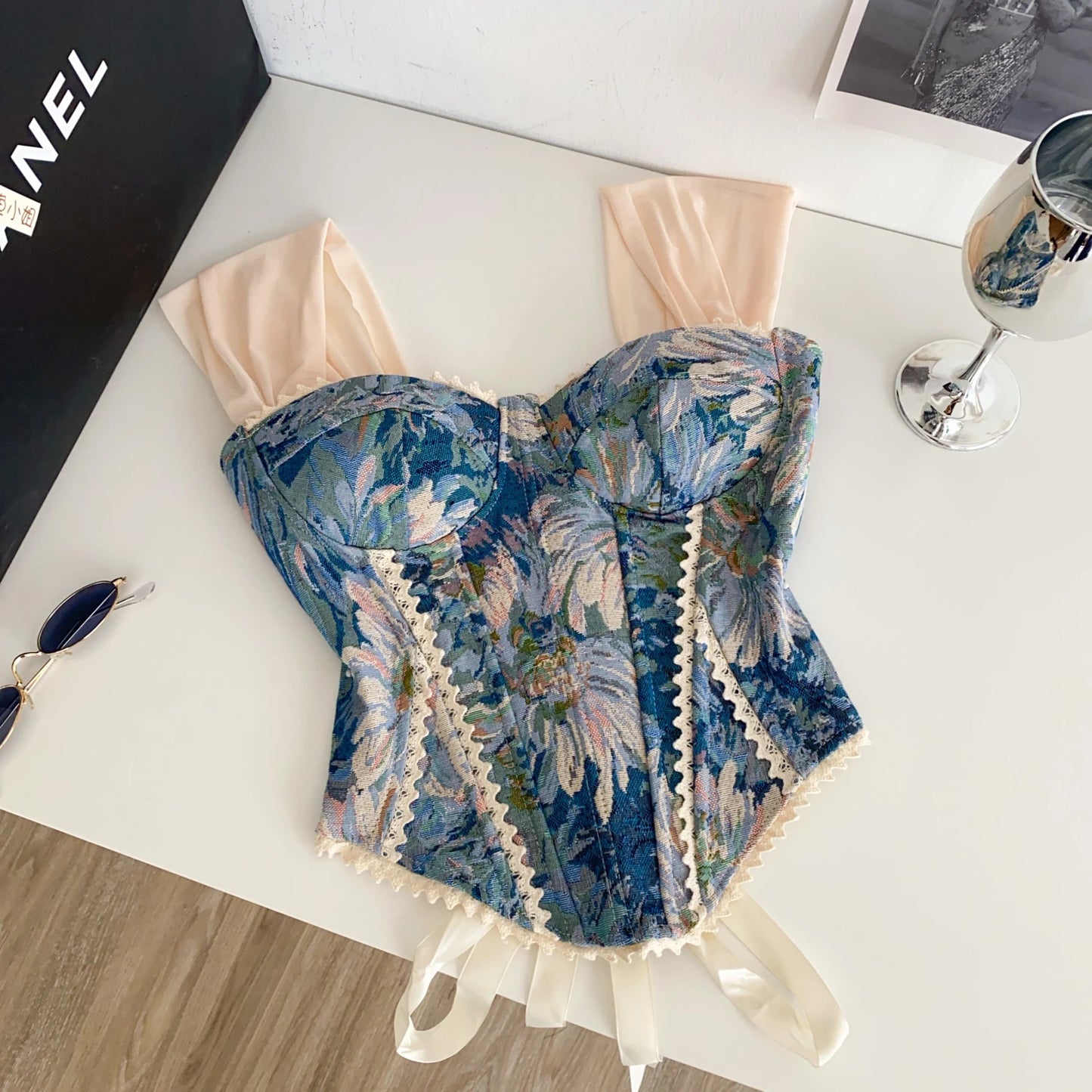 SINGREINY American Retro Print Evening Camisole Female Strap Lace Spliced Slim Top 2025 Streetwear Floral Vintage Beach Tank Top