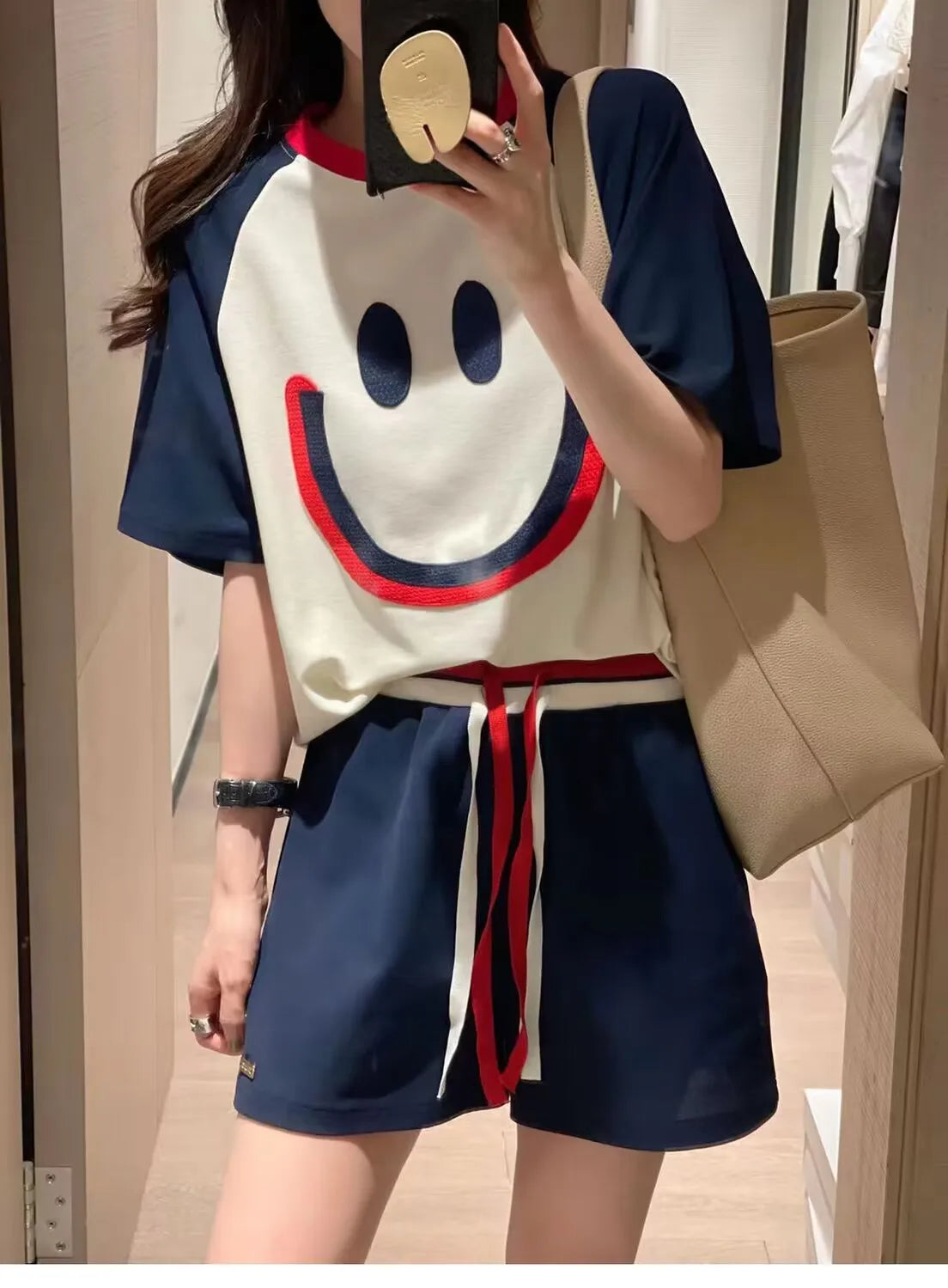 Summer 2023 plus Size Women's Fashionable Soft Style Meat Covering Two-Piece Set Street Style Cute Casual Sportswear Ensemble