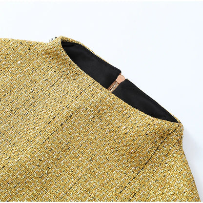 Women Elegant Gold Sparkle Capelet Top Shiny Tweed Shoulder Wrap Turtleneck Short Cloak New Lady Evening Club Party Tops 2026
