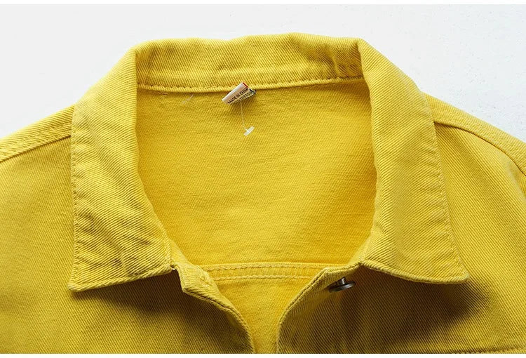 Classic Denim Jacket Women Jeans 2023 Jean Boyfriend Jackets for Women Oversize Loose Coat Veste Femme Purple White Yellow Mujer