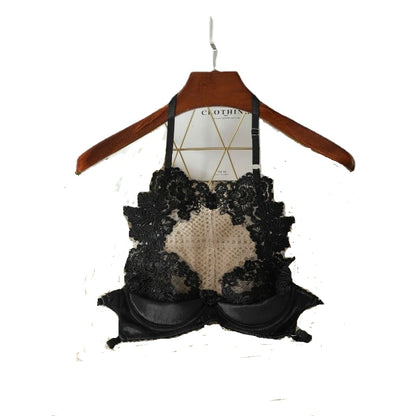 Backless Tank Tops for Women Hollow Out Neck-mounted Bare Midriff Build in Bra Lace Patchwork Camis Summer Gallus Dropshipping