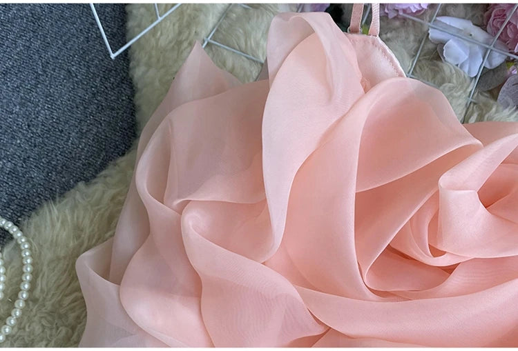 Spaghetti Strap Tank Top for Women New Arrival Slash Neck Tulle Bare Midriff Skinny Camis Summer Versatile Gallus Dropshipping