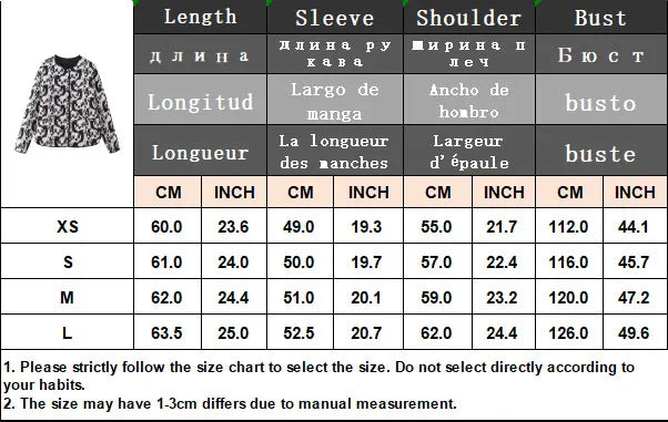 HH Floral Print Jacket For Women Autumn Quilted Reversible Cotton Coat Cardigan Long Sleeve Jackets Elegant Woman Streetwear