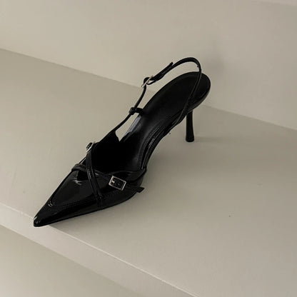 2026Summer New Luxury Women's Sandals Fashionable Color Block Stiletto Sandals Elegant Dress Party Open-Heel Women's High Heels
