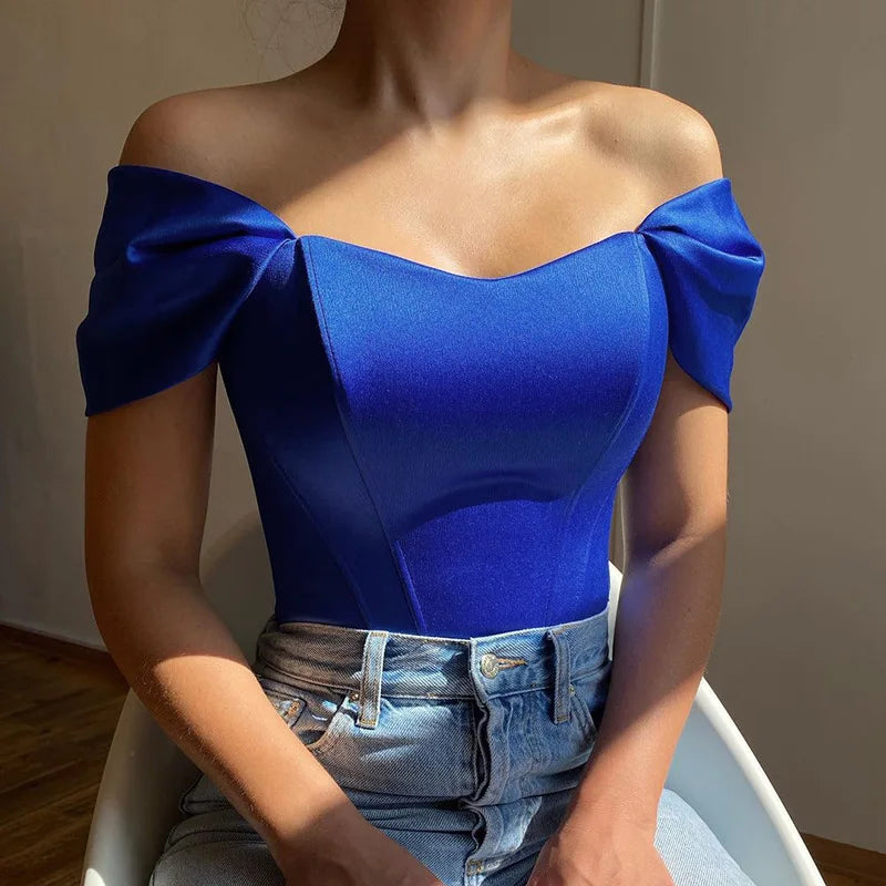 Elegant Satin Bow Tie Corset Top for Women Summer 2022 Fashion Sleeveless Backless Cropped Tops Club Party Clothes