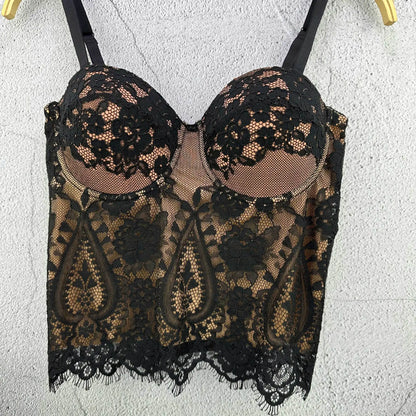 Floral Lace Lady Bustier Elegant Shaping Sexy Lace Women Corset Girls Slim Evening Wear Crops Lady Short Sweet Body Shaper Top
