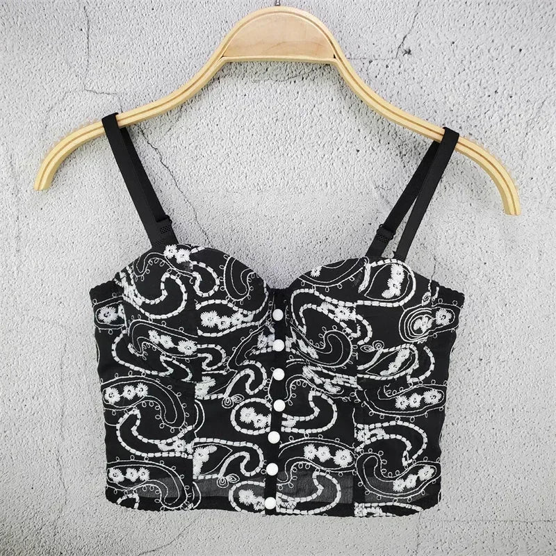Visivane Sexy Club Cropped Shirt Woman Clothes Camis Shaper Tank Top Women Corset Blusas Roupas Femininas Bra Ladies Tops y2k