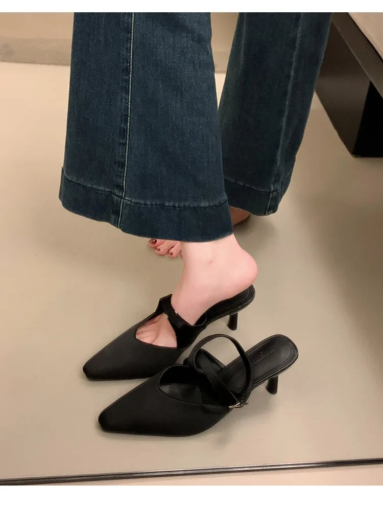 Designer Luxury Summer High Heel Women Sandals Fashion Cross Ankle Strap Singbacks Pumps Elegant Party Dancing Female Sandalias