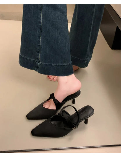Designer Luxury Summer High Heel Women Sandals Fashion Cross Ankle Strap Singbacks Pumps Elegant Party Dancing Female Sandalias