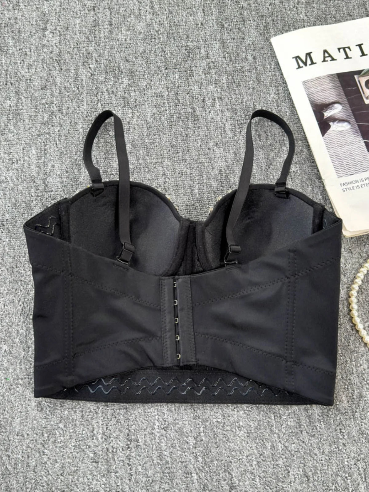 Sexy Club Dancing Csole Diamond Embellied ort Vest Inner Wear Outerwear Trendy Fibone Bra Top Women's Vest