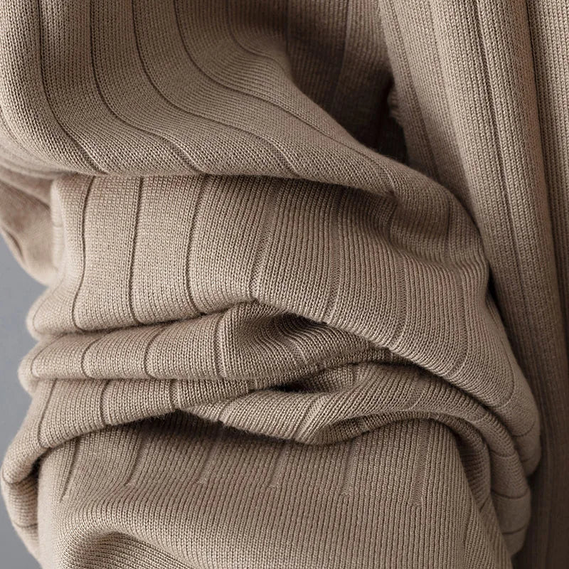 Spring Pink Women's 2 Piece Outfits Long Sleeve Knit Buttons Sweater Top Wide Leg Pants Lounge Sets Tracksuits Casual 2pcs Sets