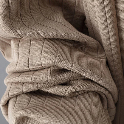 Spring Pink Women's 2 Piece Outfits Long Sleeve Knit Buttons Sweater Top Wide Leg Pants Lounge Sets Tracksuits Casual 2pcs Sets