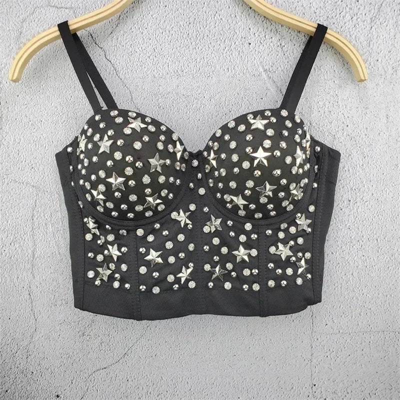 Visivane Sexy Club Cropped Shirt Woman Clothes Camis Shaper Tank Top Women Corset Blusas Roupas Femininas Bra Ladies Tops y2k