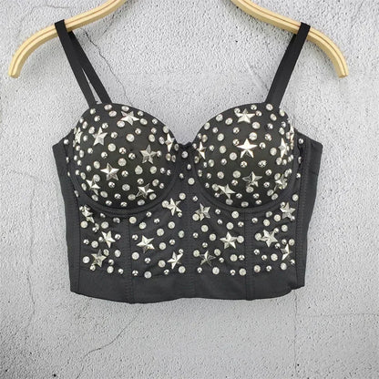 Visivane Sexy Club Cropped Shirt Woman Clothes Camis Shaper Tank Top Women Corset Blusas Roupas Femininas Bra Ladies Tops y2k