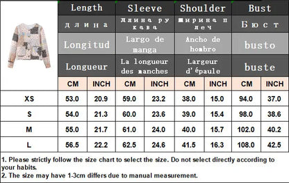 HH Floral Print Jacket For Women Autumn Quilted Reversible Cotton Coat Cardigan Long Sleeve Jackets Elegant Woman Streetwear