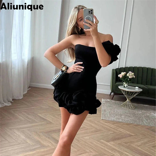 Women's One Shoulder Bodycon Package Hip Party Dress Sexy Streetwear Backless Strapless Mini Evening Dress Y2K Summer 2026 New