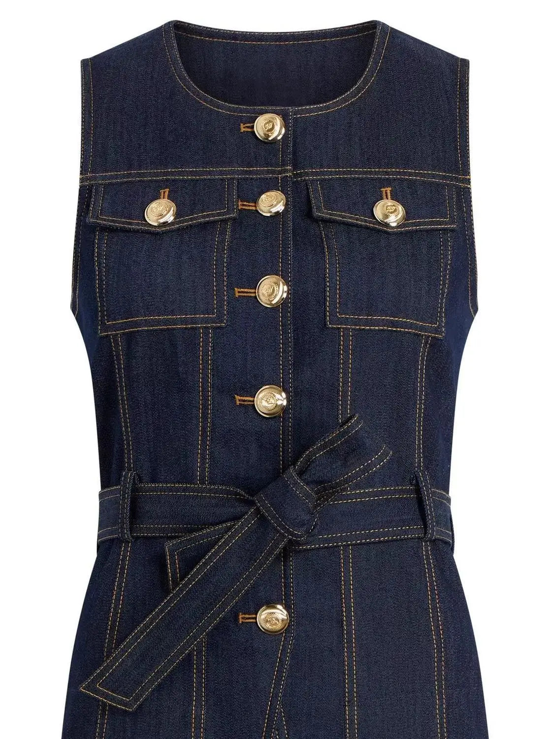 Denim suit spring and summer tops for women 2026 new style simple and elegant high-end denim fashionable style vest